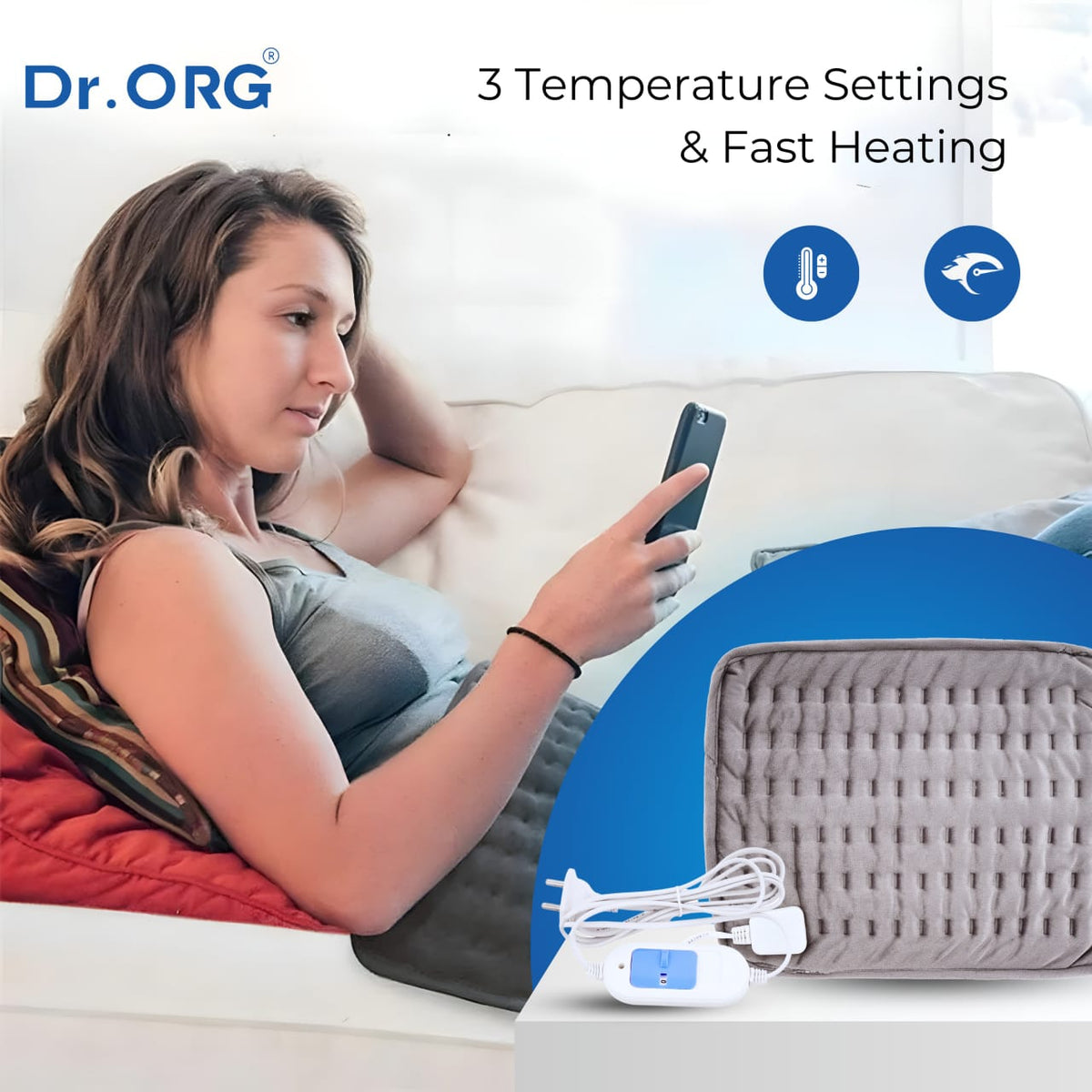 Dr. ORG Orthopaedic Heat Belt – Fast Heating & Comfortable Pain Relief