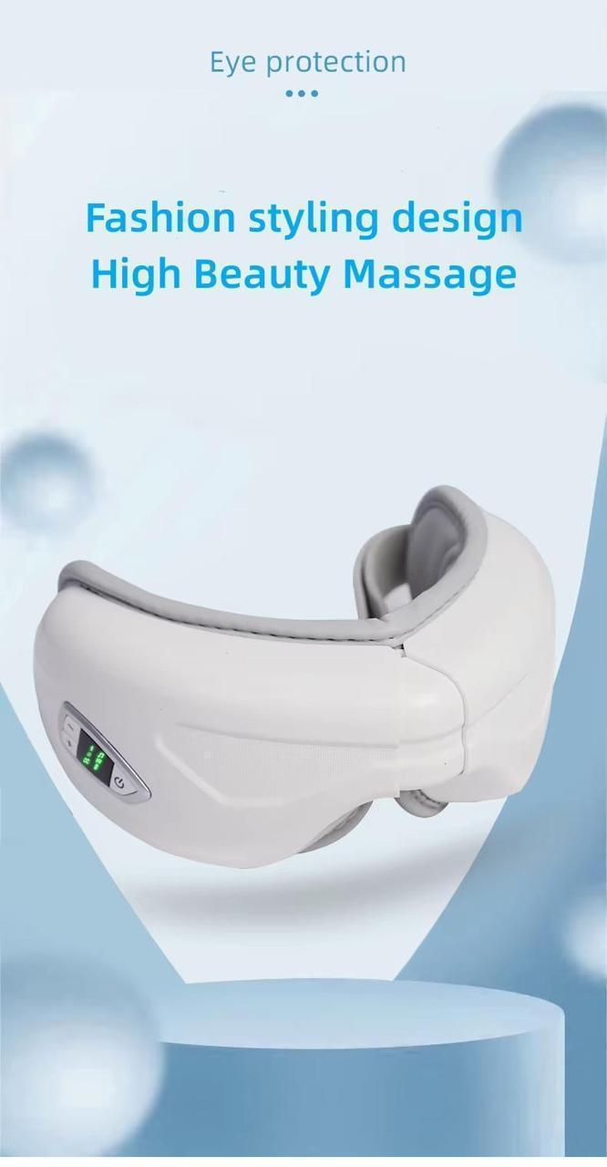 Eye Massager - 1 Year Warranty - Heat Compression - Air Pressure - Vibration Massage - Bluetooth Speakers - Rechargeable - Eye Relaxation - Improve Sleep - Foldable & Portable