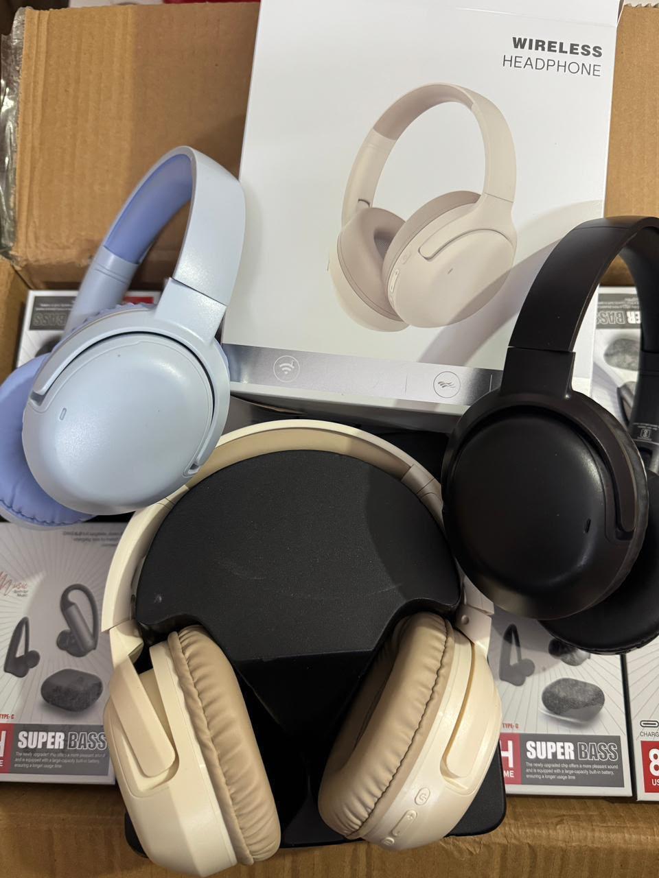 Wireless Bluetooth Headphones – Super Bass, Over-Ear Stereo Headset