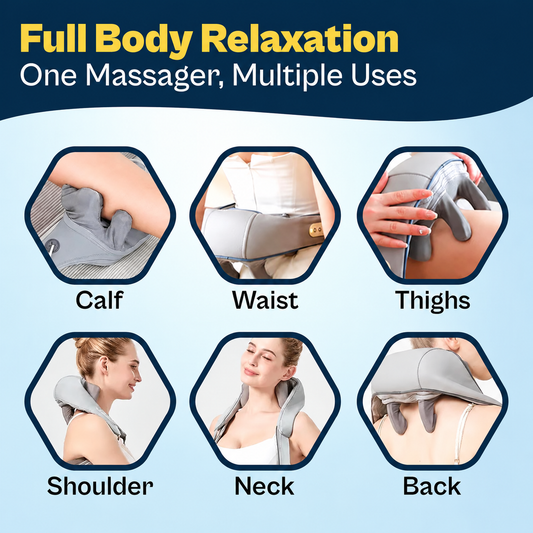 Neck and Back Massager for Cervical Pain Relief with Heating, Body Massagers for Aches and Relief, Electric 5D Cervical Massage Machine for Deep Tissue Neck, Back, Shoulder, Legs and waist