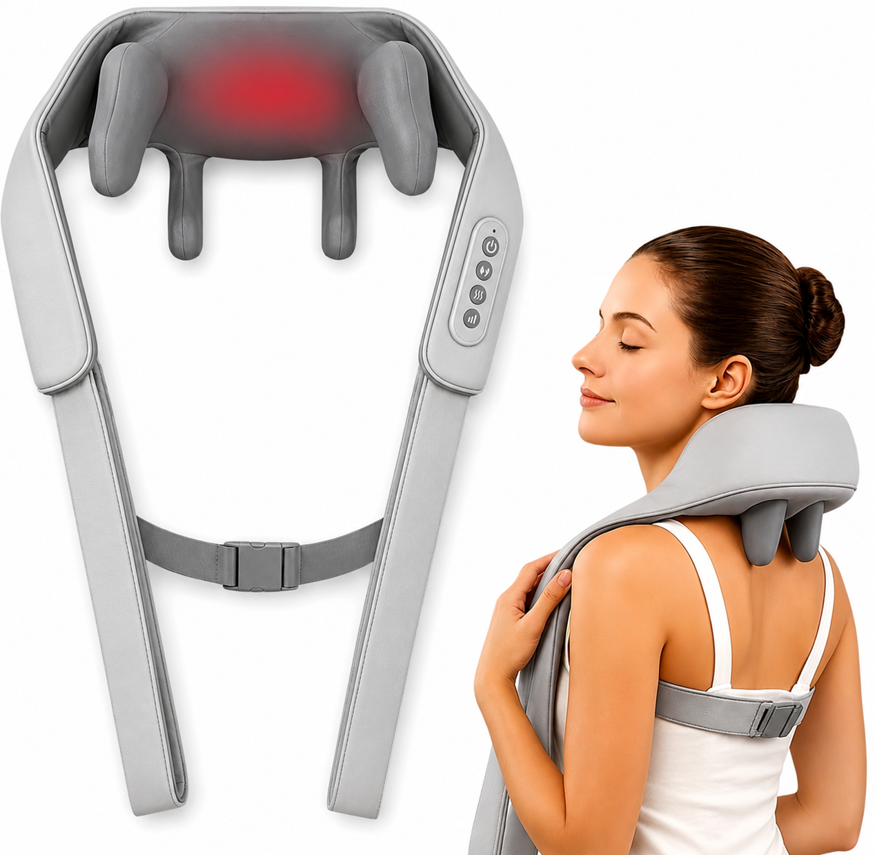 Neck and Back Massager for Cervical Pain Relief with Heating, Body Massagers for Aches and Relief, Electric 5D Cervical Massage Machine for Deep Tissue Neck, Back, Shoulder, Legs and waist
